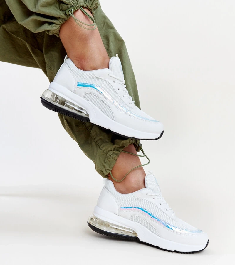 Bílé tenisky s hologramem Jelka