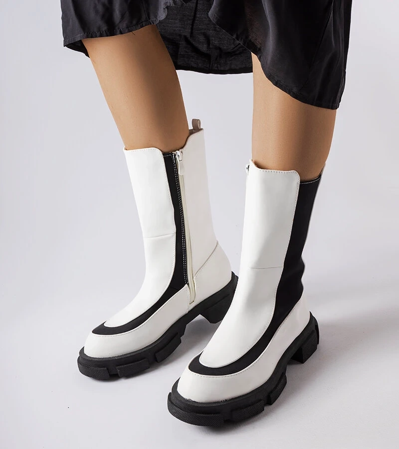 Bílé kotníkové boty Gontin