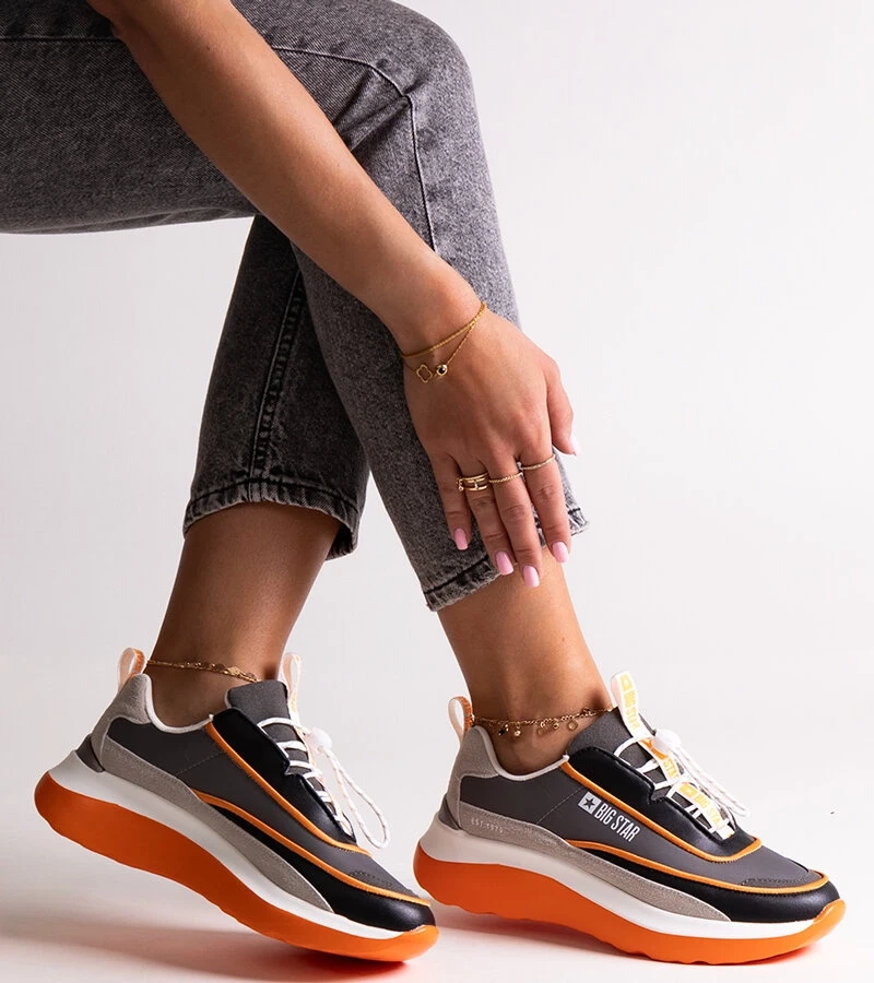 Šedé tenisky Big Star JJ274996