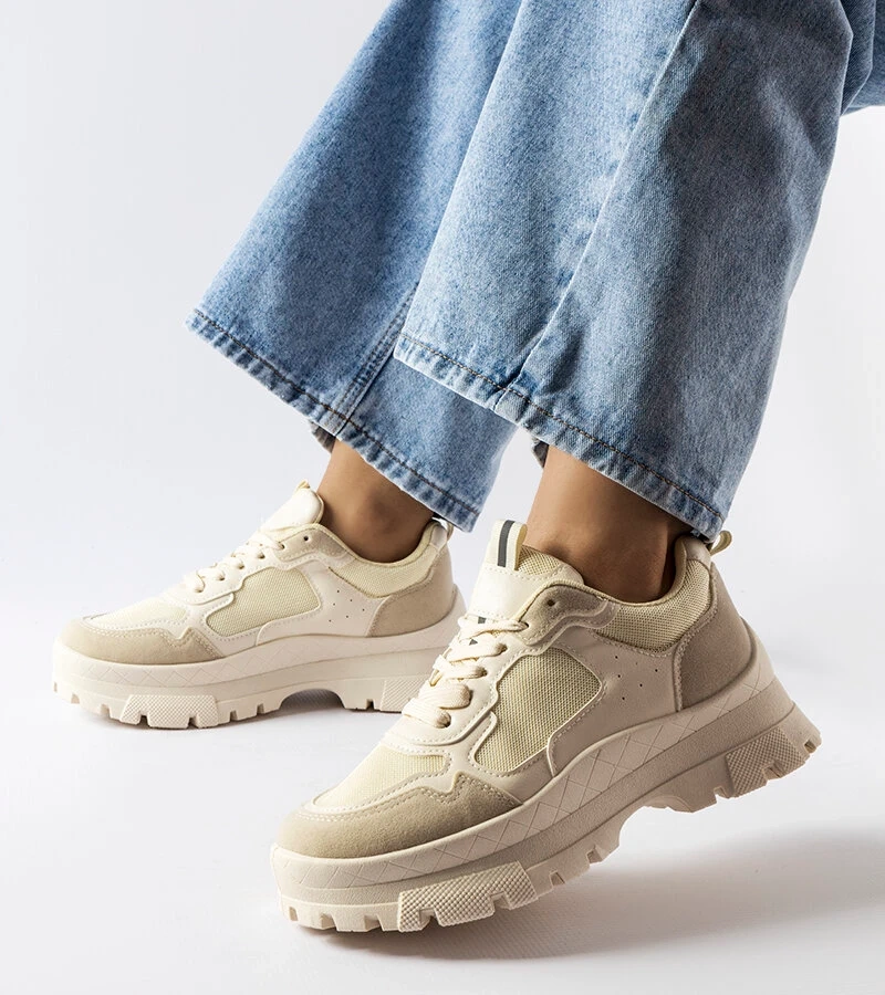 Mikeladze béžové pevné tenisky