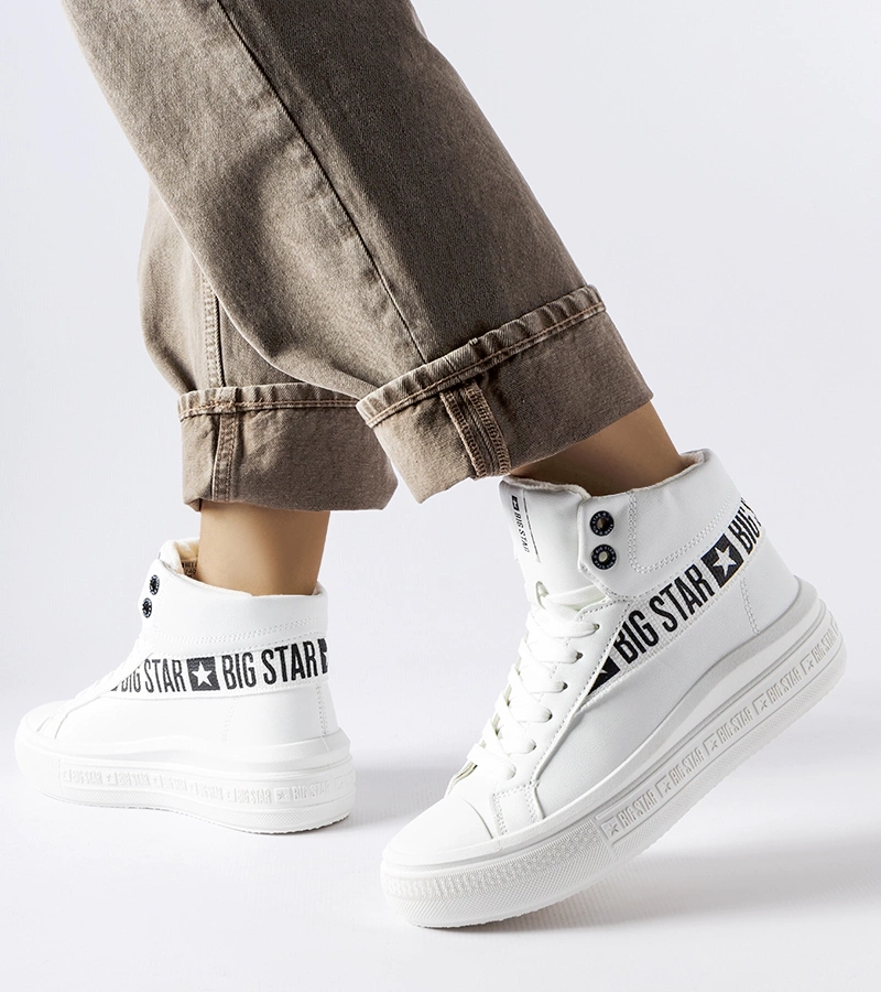Bílé podšité tenisky Big Star MM274009