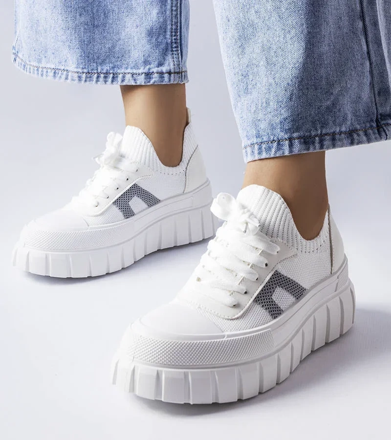 Bílé tenisky na platformě Charpentier