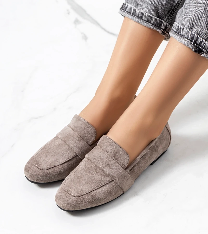 Šedé dámské polobotky Hanny