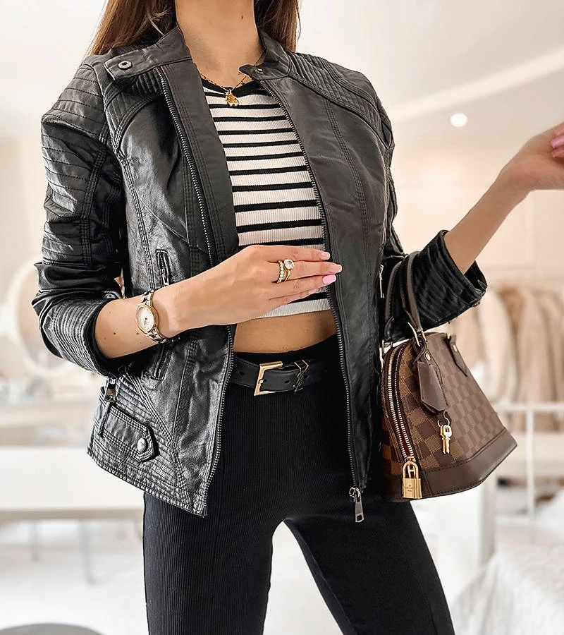 Černá bunda Lisle ramon