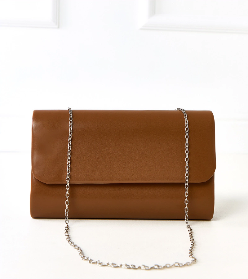 Smažená béžová kabelka s obálkou