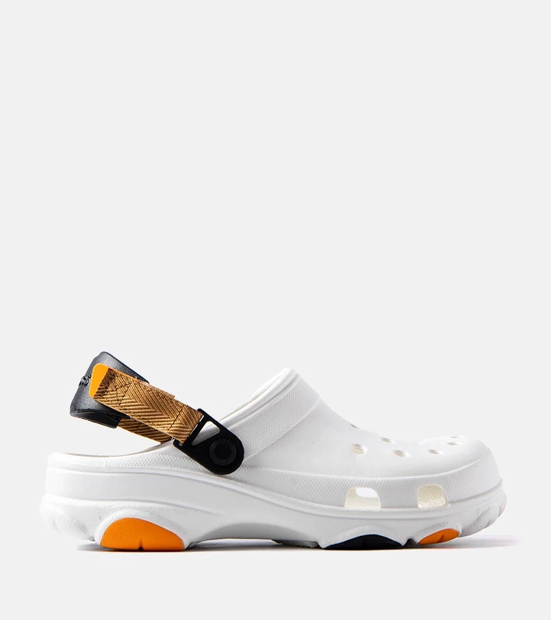 Bílé perforované žabky Crocs