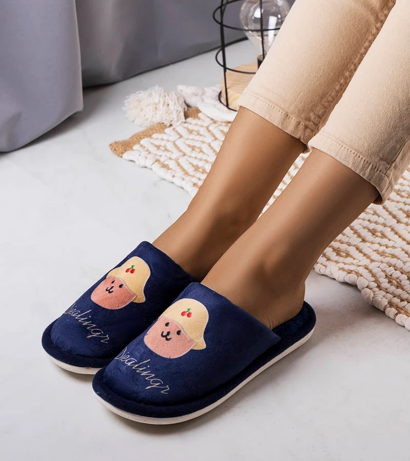 Námořnicky modré měkké pantofle Diealings