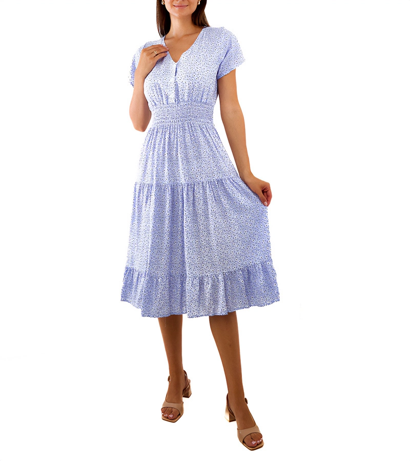 Fialové květinové šaty od Generoso