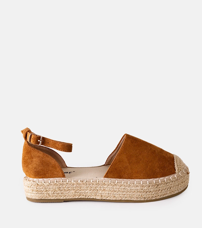 Hnědé espadrilky Tiba