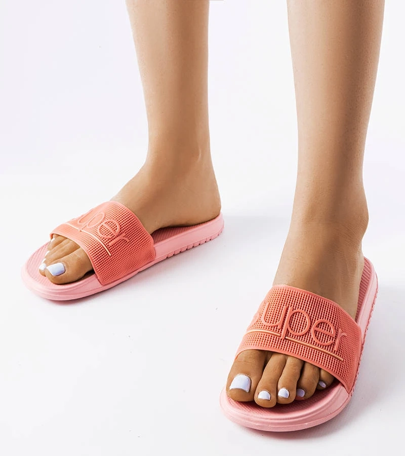 Růžové gumové žabky Azelio