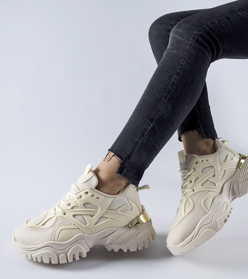 Bežové sportovní tenisky Cislago