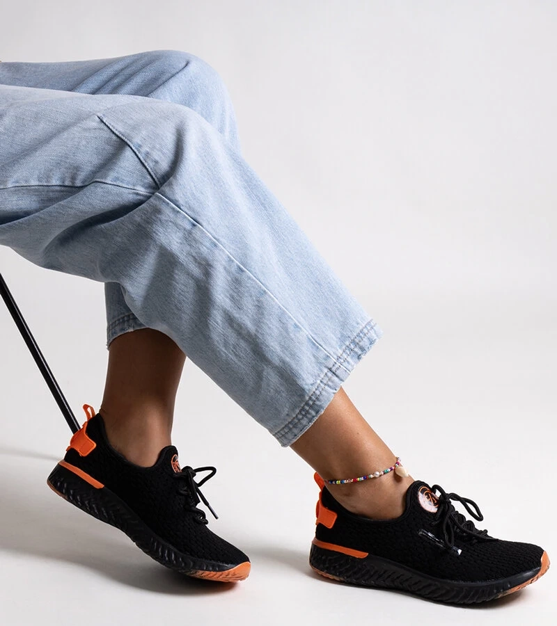 Černé textilní dámské tenisky CROSS JEANS