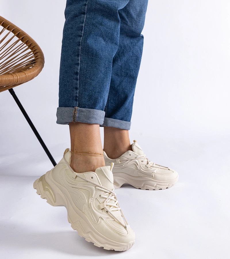 Béžové dámské sportovní tenisky Urena