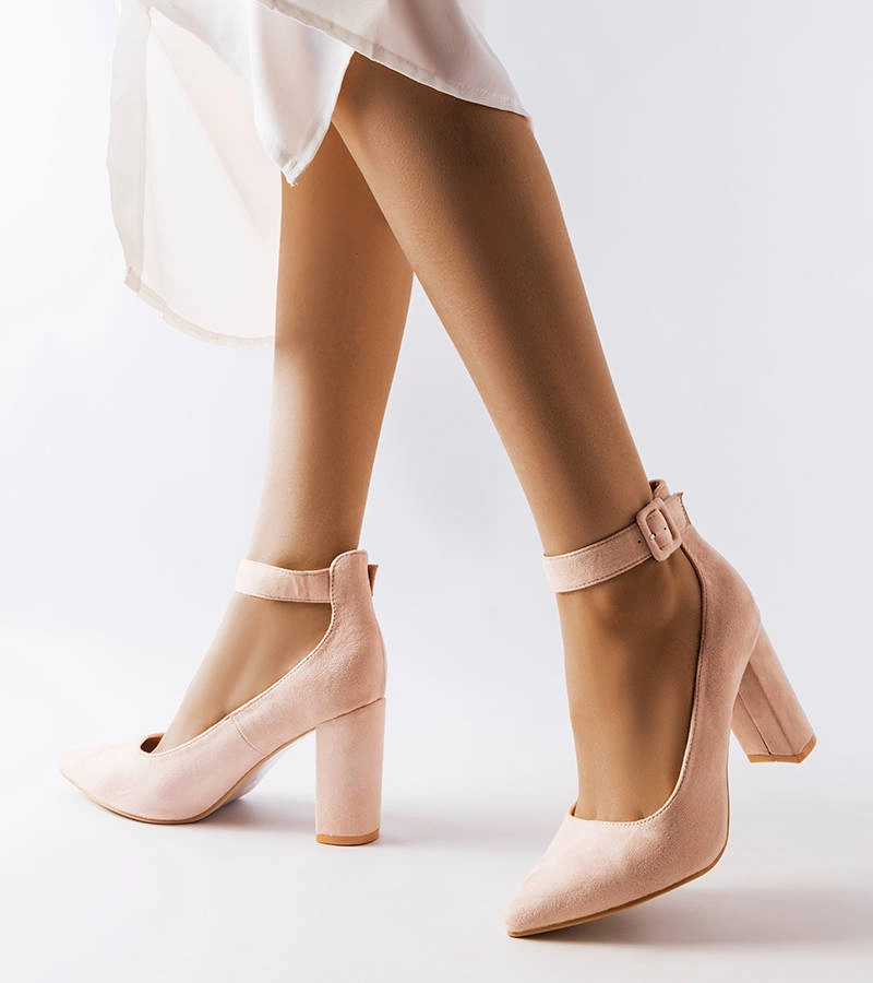 Béžové lodičky na jehlovém podpatku Achen