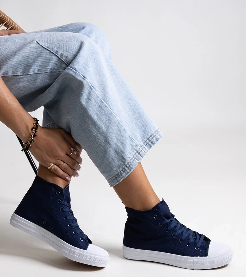 Modré vysoké tenisky Ghanem