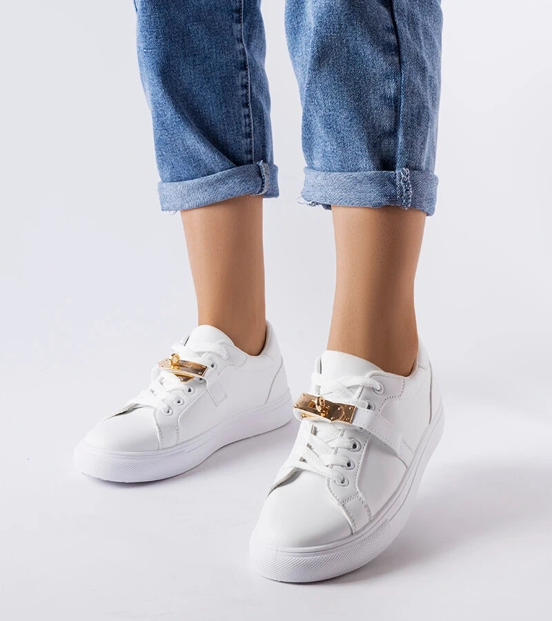 Bílé zlaté tenisky 2JO-YD41633-01 GOLD