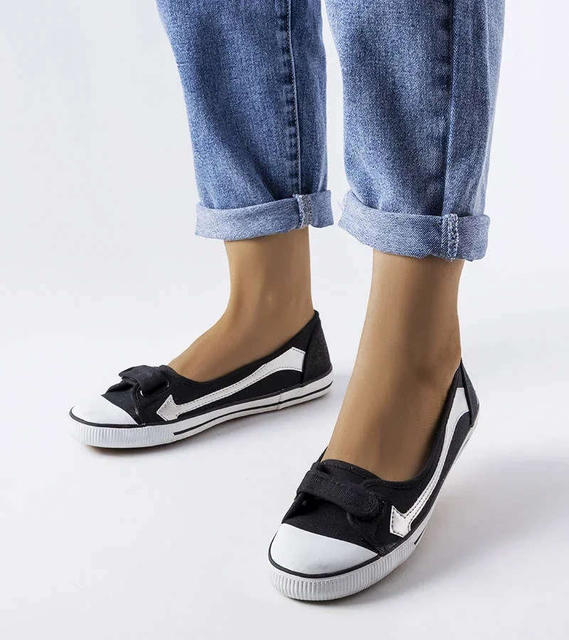 Černé látkové tenisky Winifred