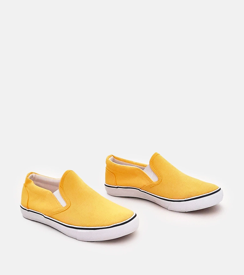 Žluté dětské slip-on tenisky Lagunes