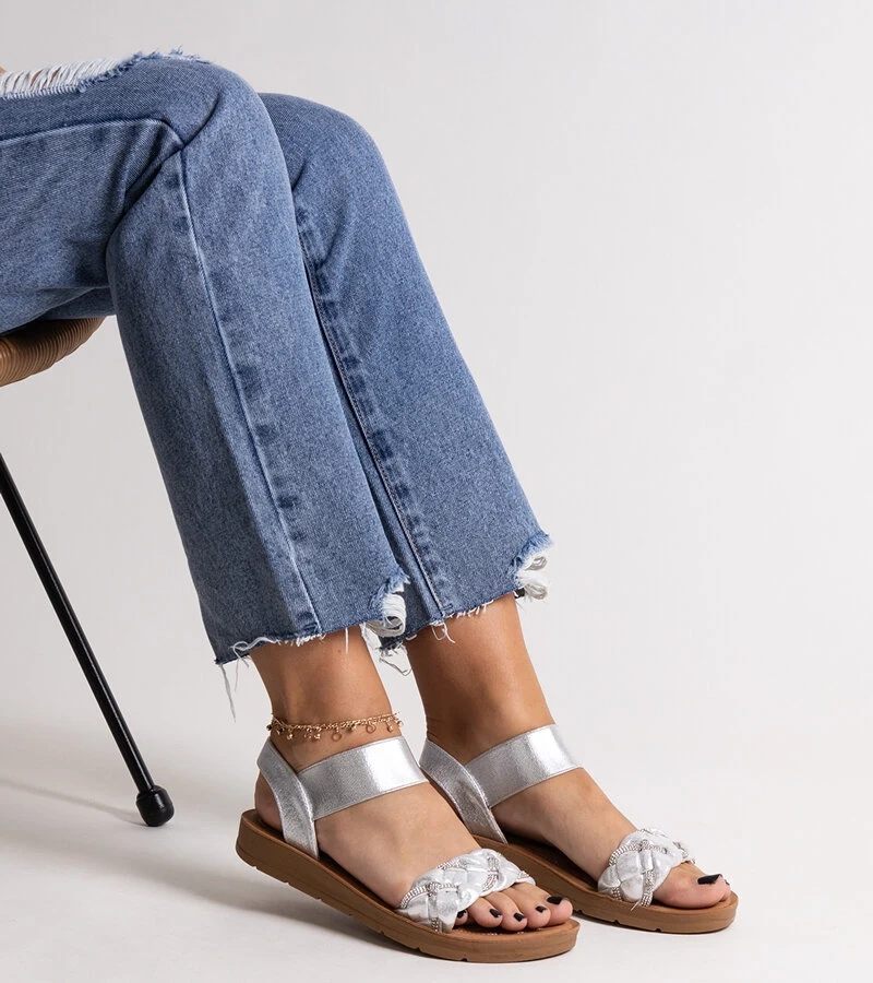 Stříbrné sandály Aldona