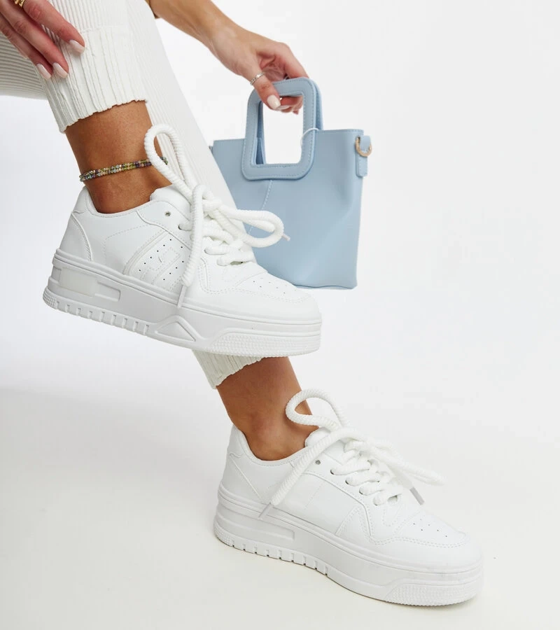 Bílé tenisky na tlusté podrážce Galit