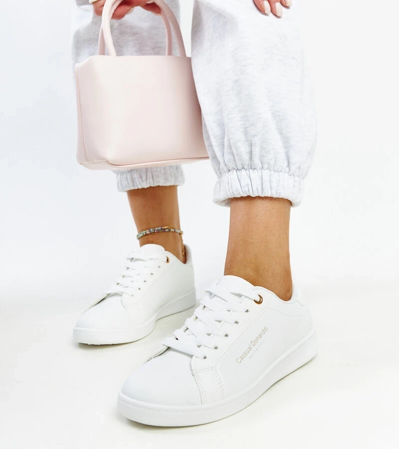 Bílé tenisky z ekokůže Furat