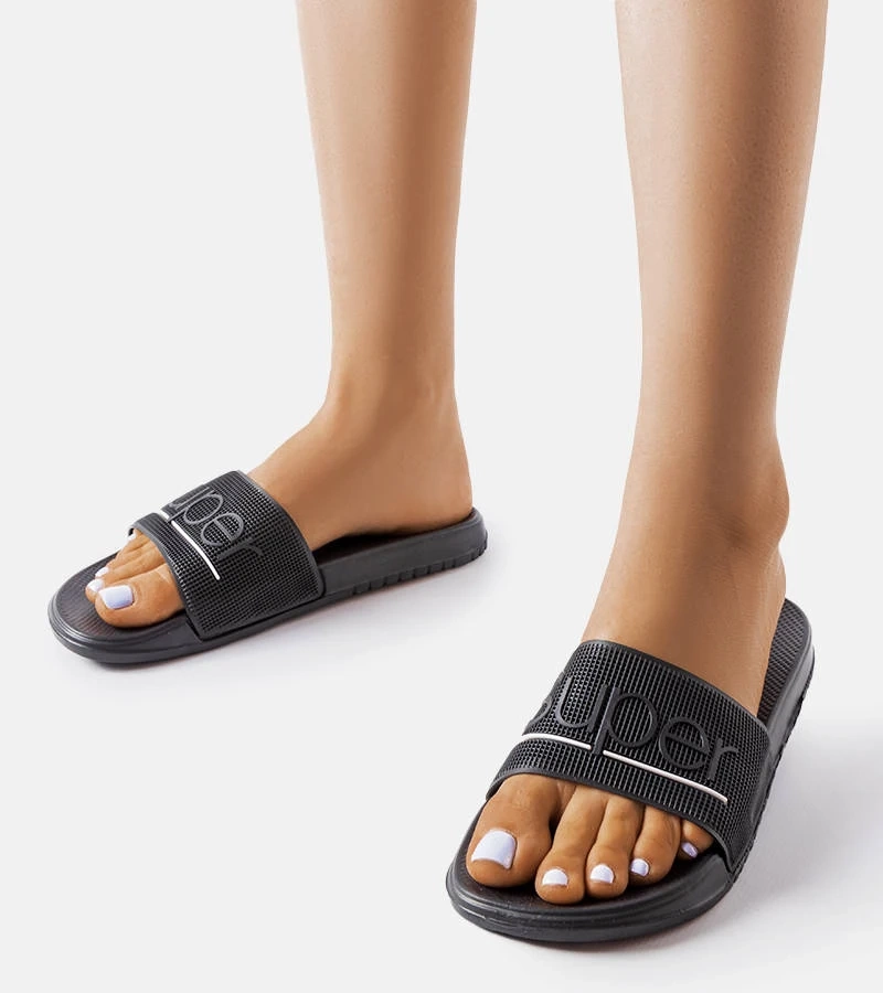 Černé gumové žabky Azelio