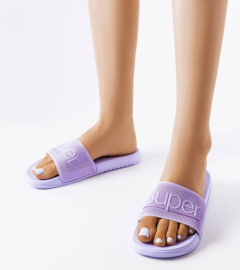 Fialové gumové žabky Azelio