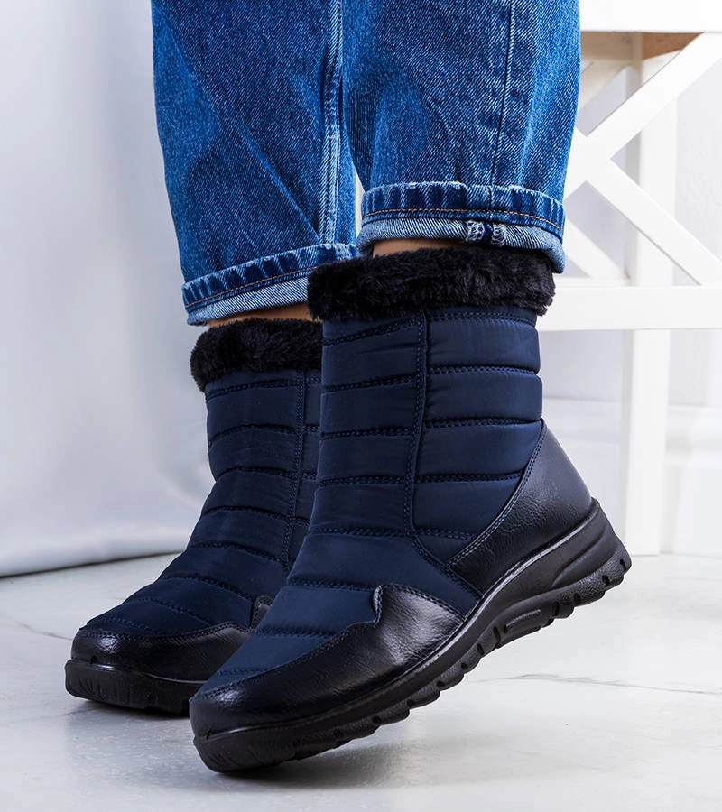 Beau námořnicky modré prošívané sněhule