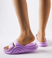 Fialové gumové žabky Geneve