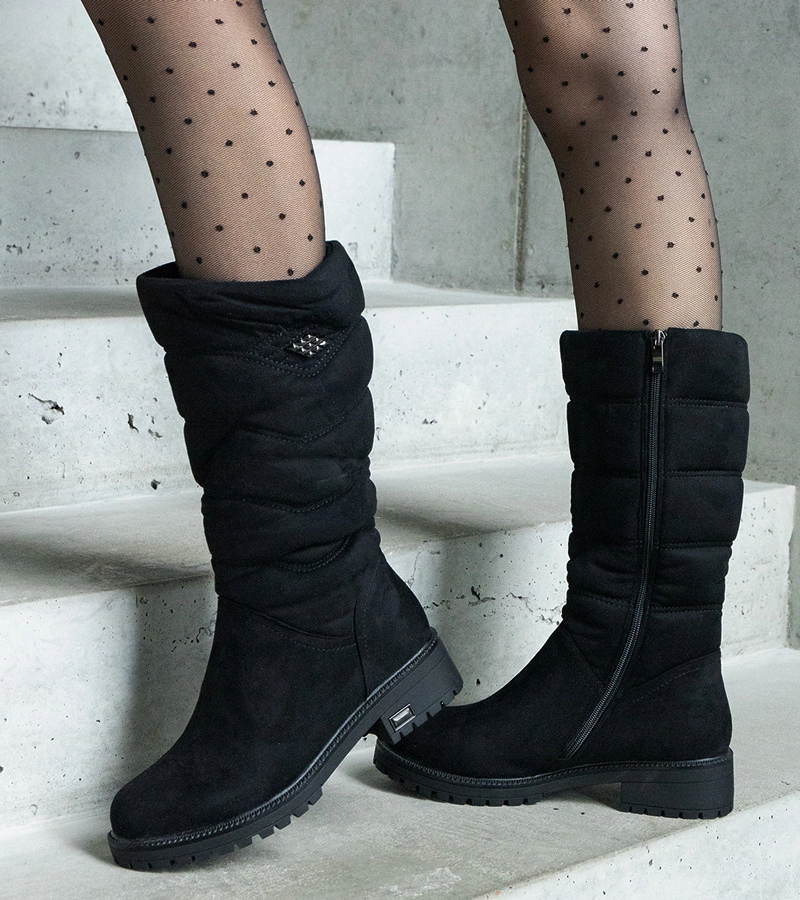 Černé zateplené boty Jaelynn