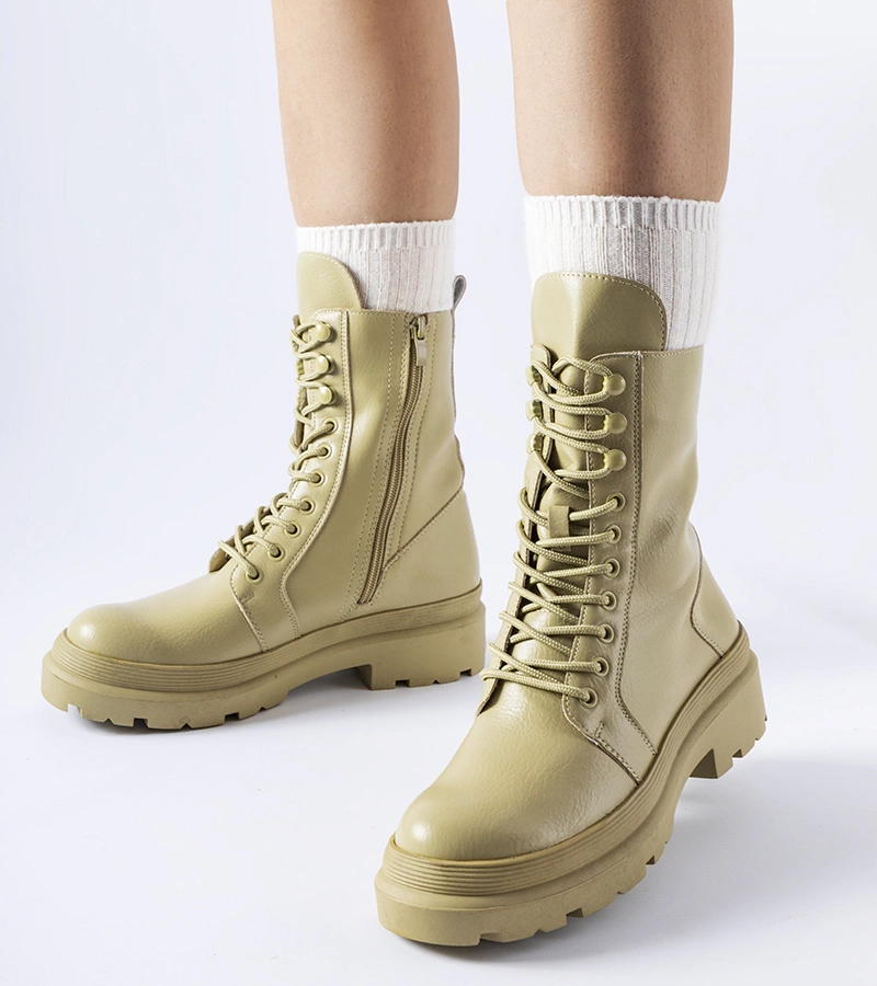 Zelené ploché tretry s ochranou Zacharie