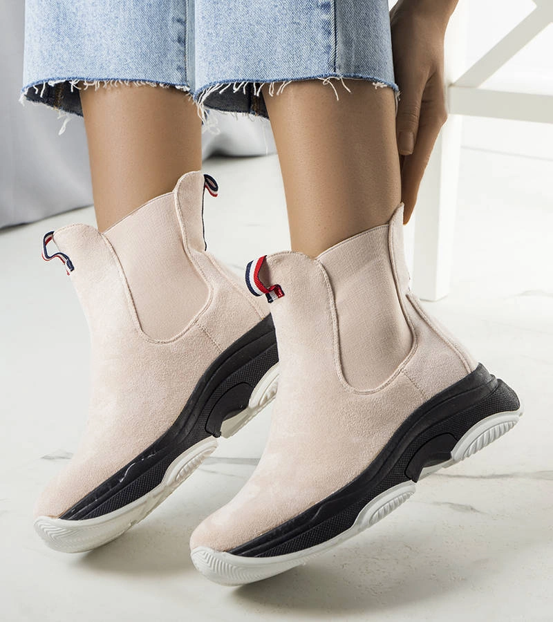 Béžová zateplená boty Takani