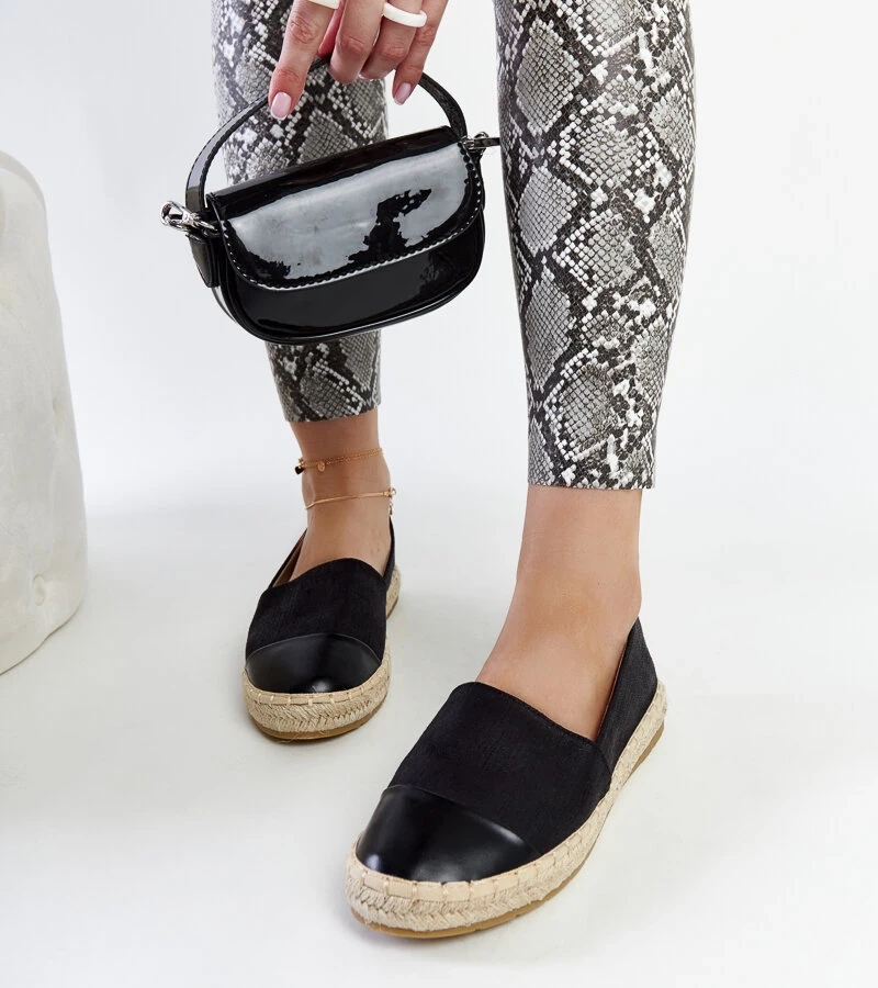 Černé espadrilky Carugo
