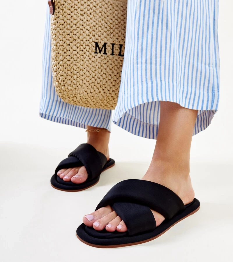 Černé pantofle Randa