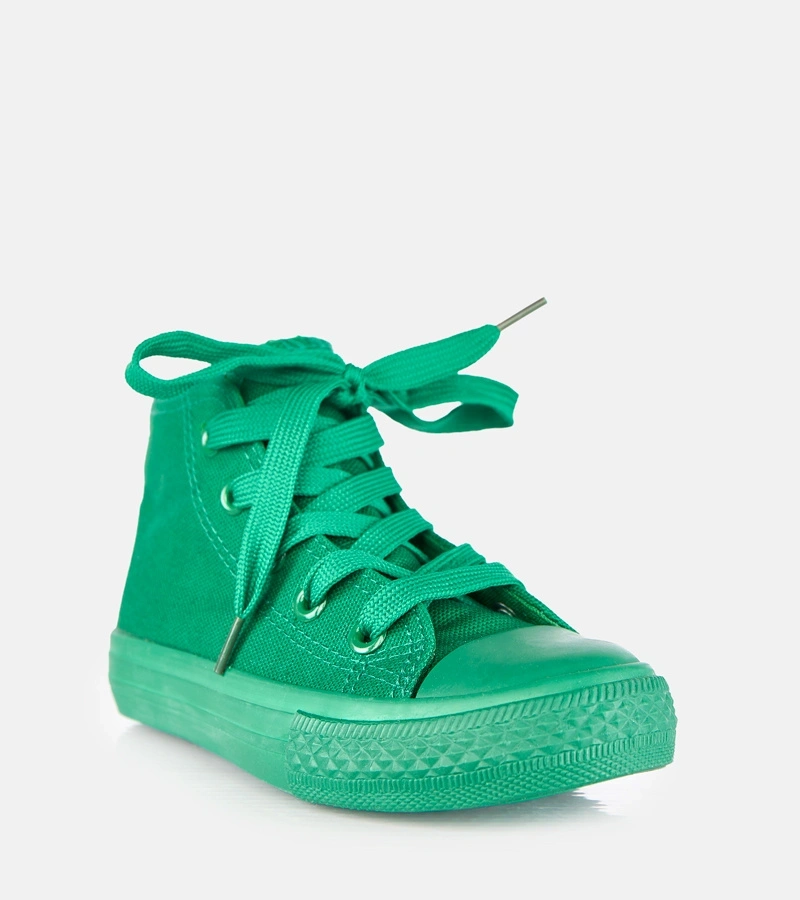 Zelené dětské kotníkové tenisky Jutta