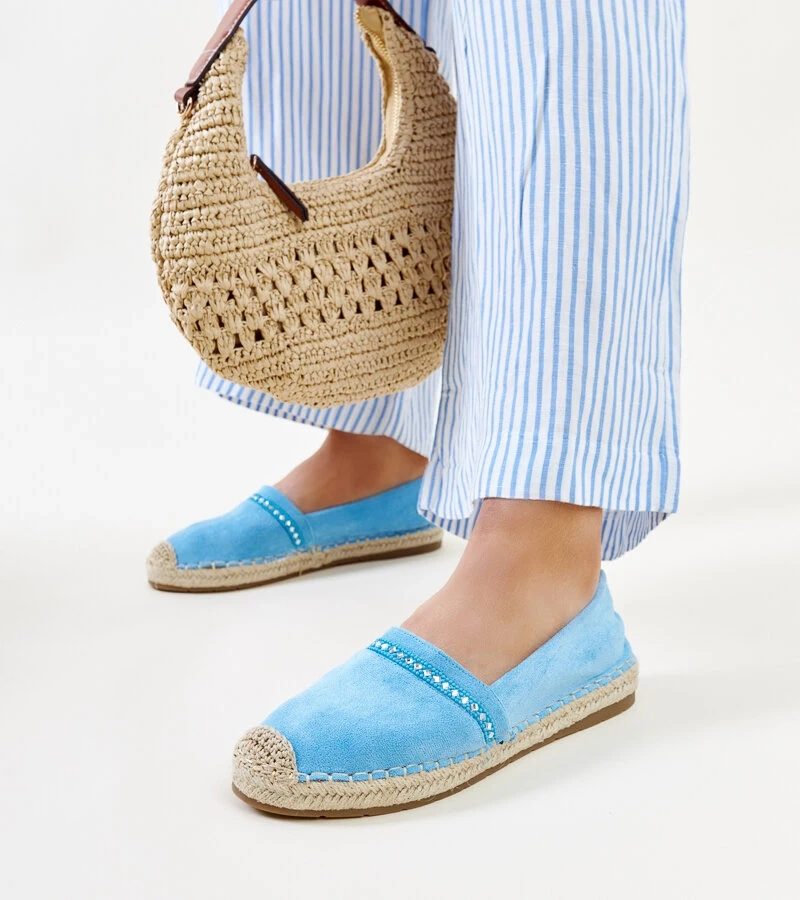 Modré espadrilky s kubíky Abia