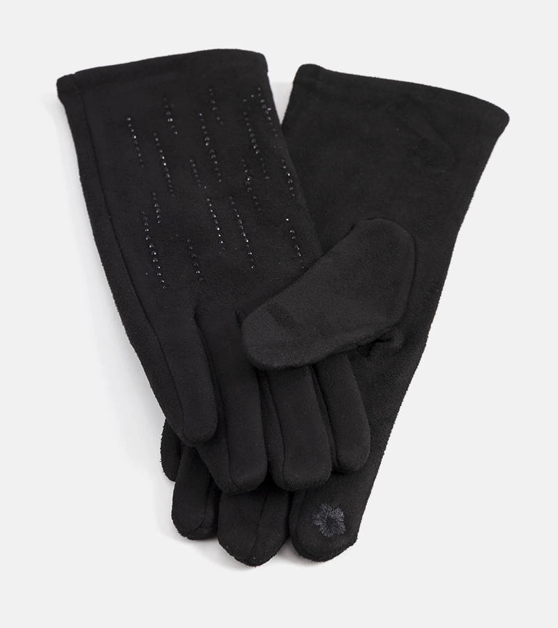 Černé zateplené rukavice Annoti