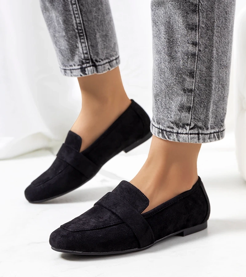 Dámské černé polobotky Hanny