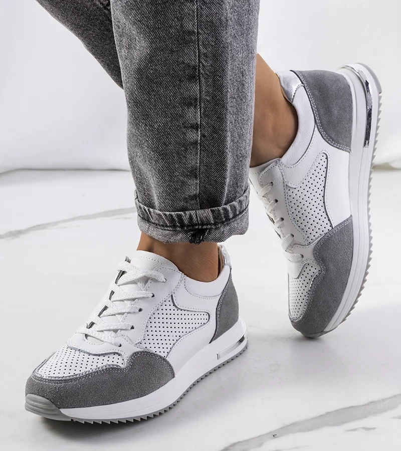 Bílé kožené tenisky Zaira