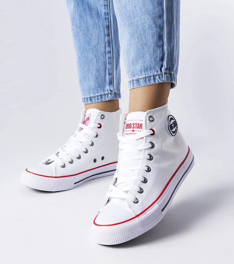 Bílé kotníkové tenisky Big Star T274026101
