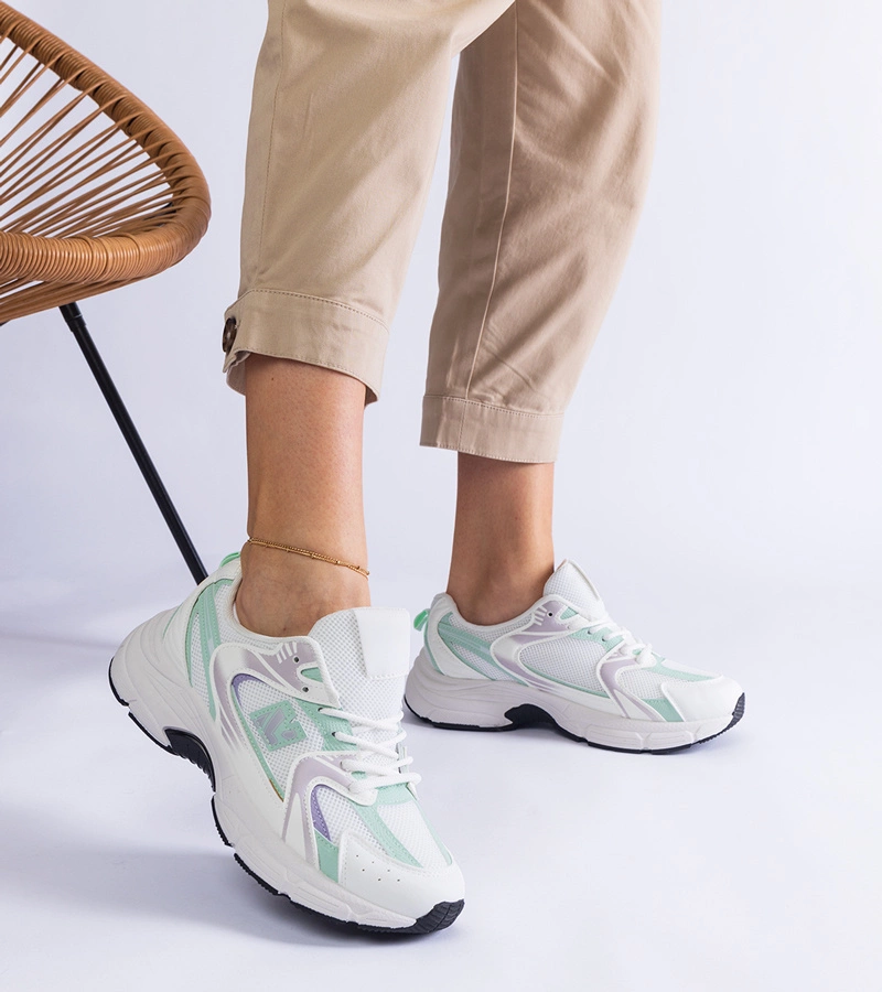 Bílo-zelené klasické sportovní tenisky Sedilla