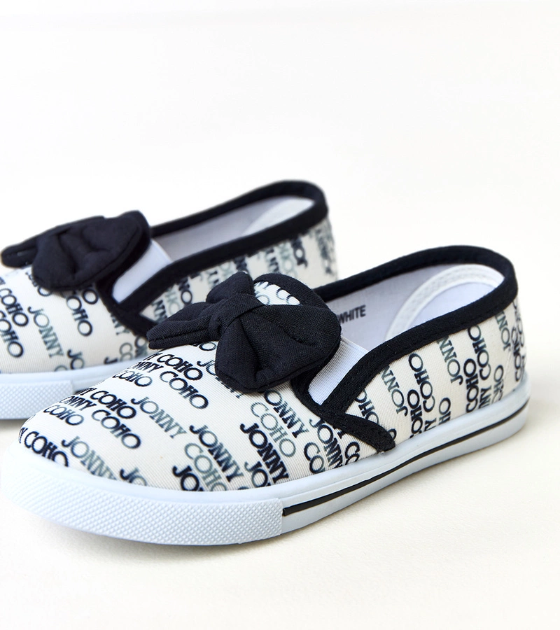 Dětské bílé tenisky s mašlí Missi