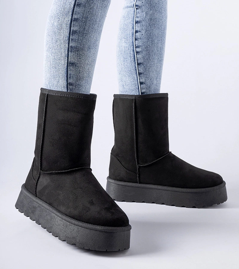 Černé vysoké sněžné boty Summit