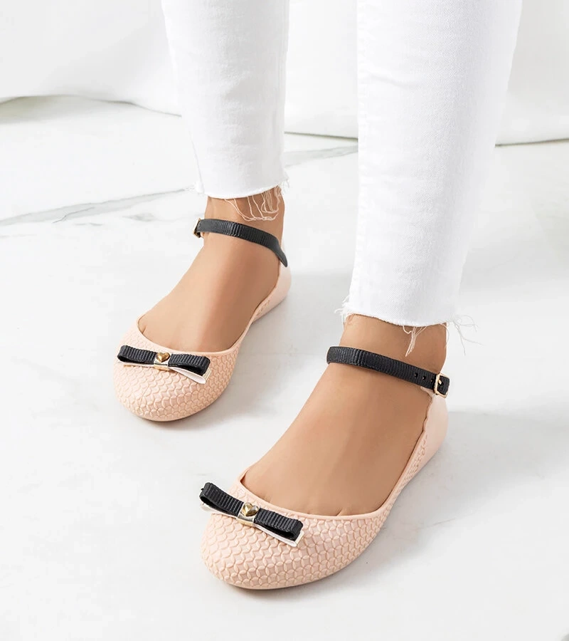 Bežové dámské baleríny Heather