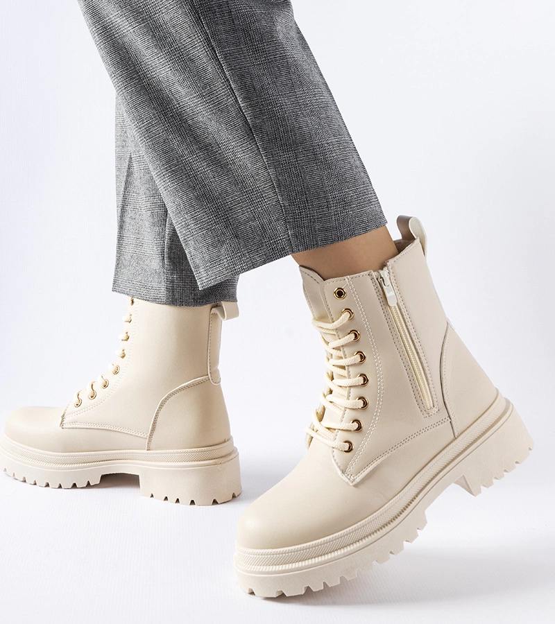 Beige zateplené trapery Ali