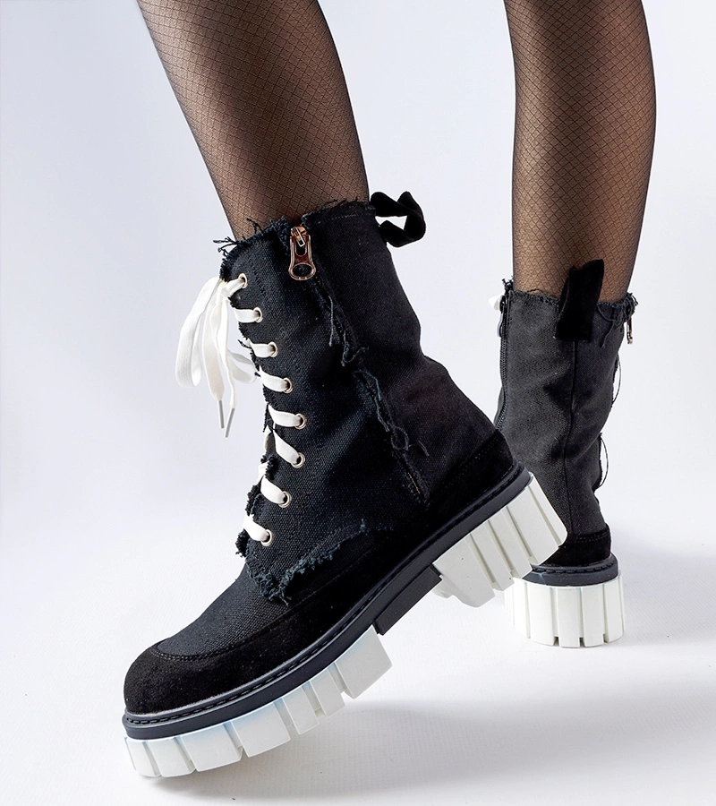 Černé zateplené trapery Crispiero