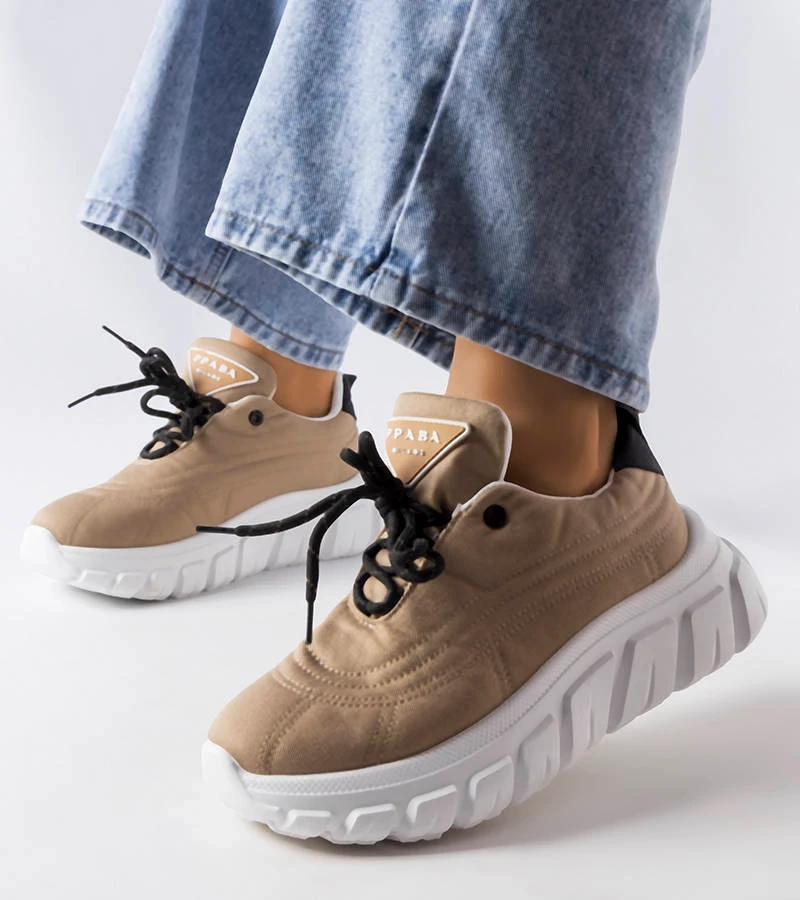 Tmavě béžové tenisky Aisys