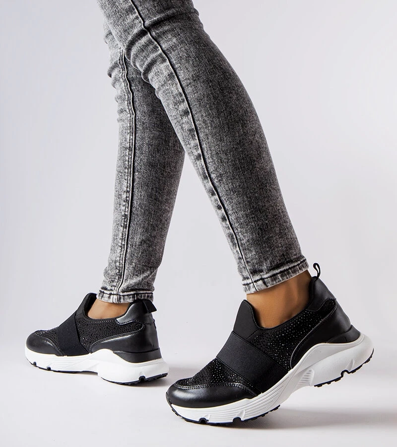 Černé tenisky s kubíky Algiso