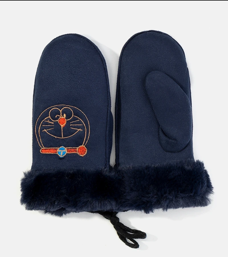 Námořnicky modré dětské rukavice Kitty