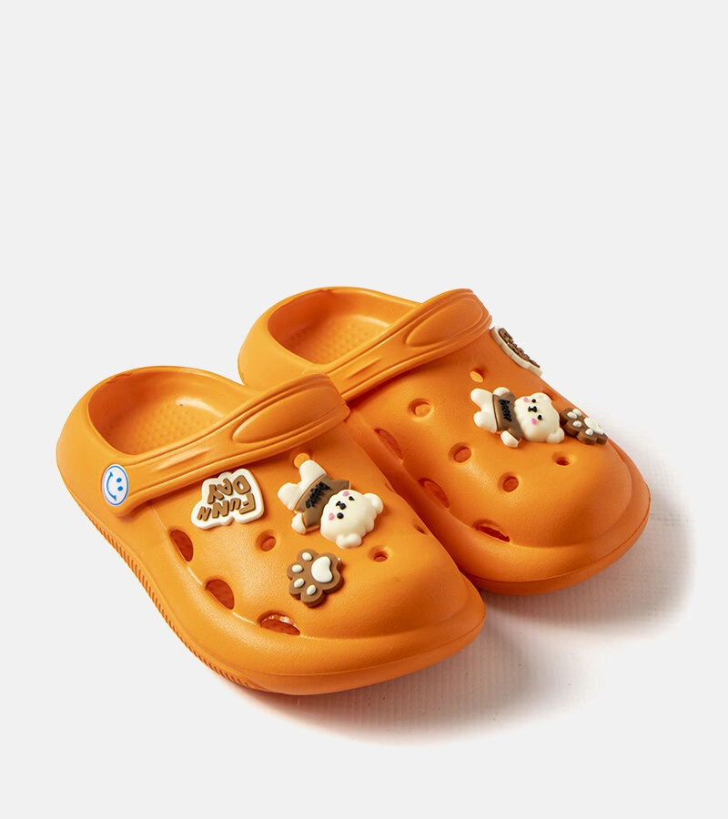 Oranžové žabky s krytou špičkou Vette